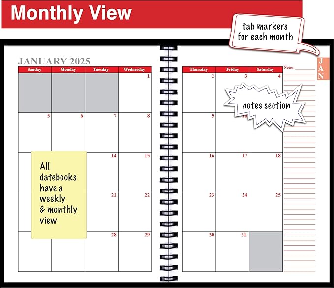 2025 Datebook & City Themed Planner – Resource Guide with Daily, Weekly & Monthly Views – 3-Year Reference Calendar - Multi-Purpose Travel Notebook Guide & Adventure Diary (Albuquerque '25)