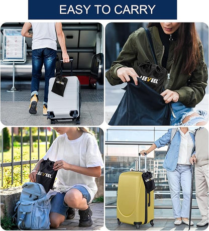 Foot Hammock for Plane Travel,Portable Airplane Foot Rest with Memory Foam and Hardboard,Adjustable Airplane Foot Hammock,Airplane Travel Essentials (Storage Bag Packaging)