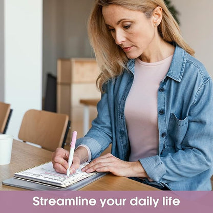 2026 Planner, Aesthetic Weekly and Monthly Planner for Women, Jan 2026 to Dec 2026, Hardcover 2026 Calendar Book with Monthly Tabs, Inner Pocket, Perfect for Office Home School - A5 (6.3" x 8.5"), Soft Peony