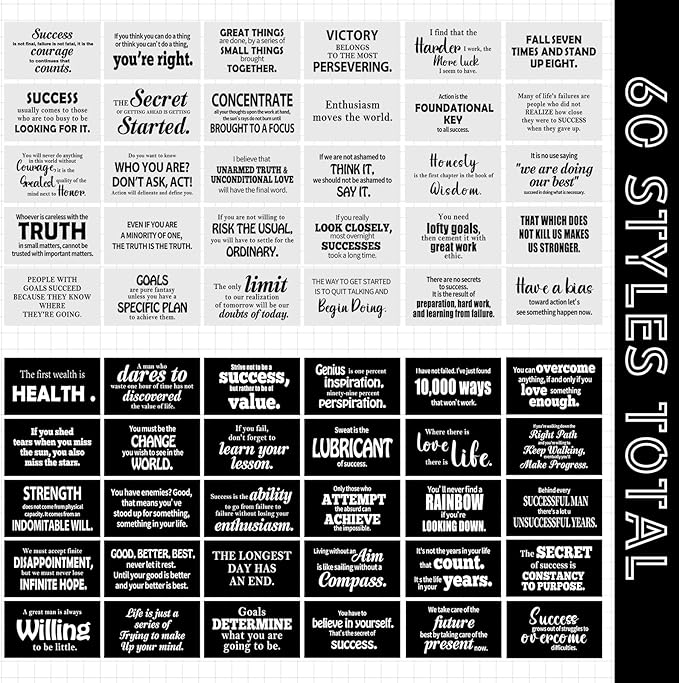 Jinei 300 Inspirational Affirmation Cards Positive Motivational Cards Small Mini Encouragement Quotes for Women Mother's Day Church(Famous Quotes)