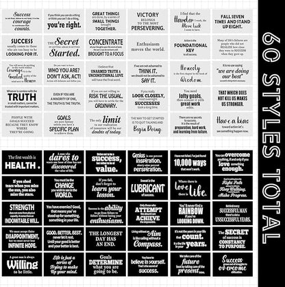 Jinei 300 Inspirational Affirmation Cards Positive Motivational Cards Small Mini Encouragement Quotes for Women Mother's Day Church(Famous Quotes)