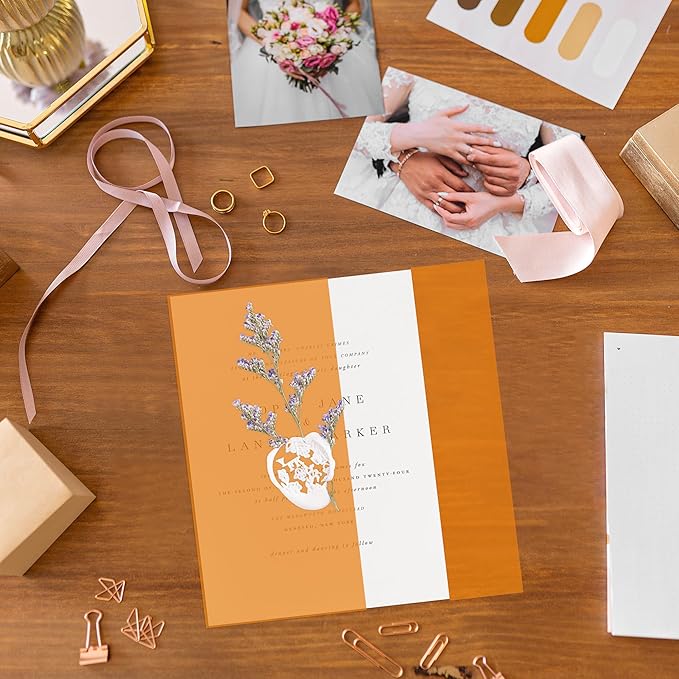 50 Sheets White Cards Blank - 5''x7'' White Card Stock 300gsm/110lb Thick Paper Cardstock, Heavy CardStock Blank for Wedding Invitations, Index Cards, Greeting, Note - PAP07300050