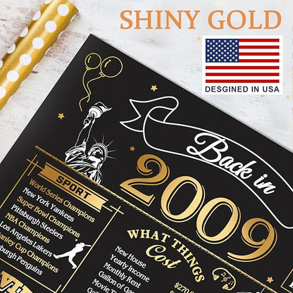 16th Birthday Card for Girls Boys, 3D Pop Up 16th Birthday Gifts Cards, Happy 16 Birthdays Decorations for 16 Year Old Son Daughter, Funny Back In 2009