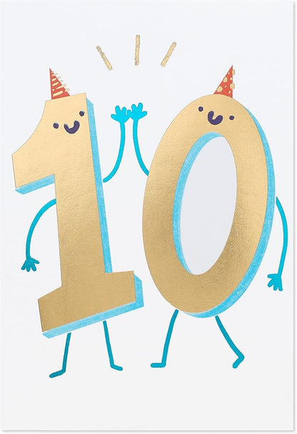 American Greetings 10th Birthday Card (Double High-Five)