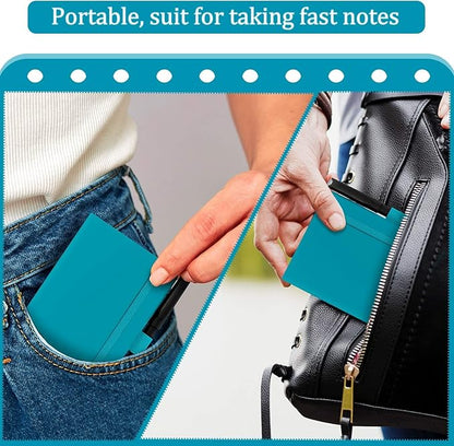 Laumoi 36 Sets Pocket Notebook Journals with Pens A6 Cute Small Journal Notebook Ruled Lined Mini Notepad Hardcover Executive Notebooks Set with Pen Holder for School Office, 3.7 x 5.7 Inch (Blue)