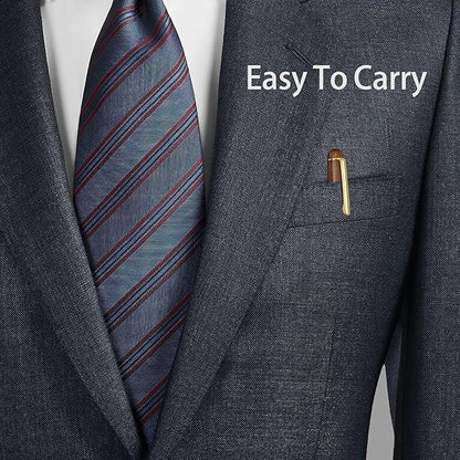 Cambond Ballpoint Pens Metal Pen - Wood Pen with Gift Box Fancy Pens Christmas Gift Nice Pens Set for Men Women Employee Journaling Executive Black Ink 1.0mm, 3 Pens with 3 Extra Refills