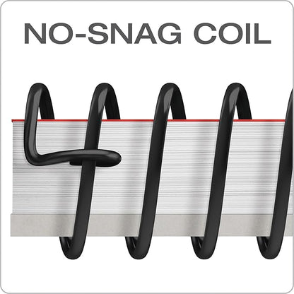 Tops Classified Business Notebook, 5.5 x 8.5-Inch, College Rule, 100 Sheets per Book, Ruby Plastic Cover (73505) (Pack of 2)