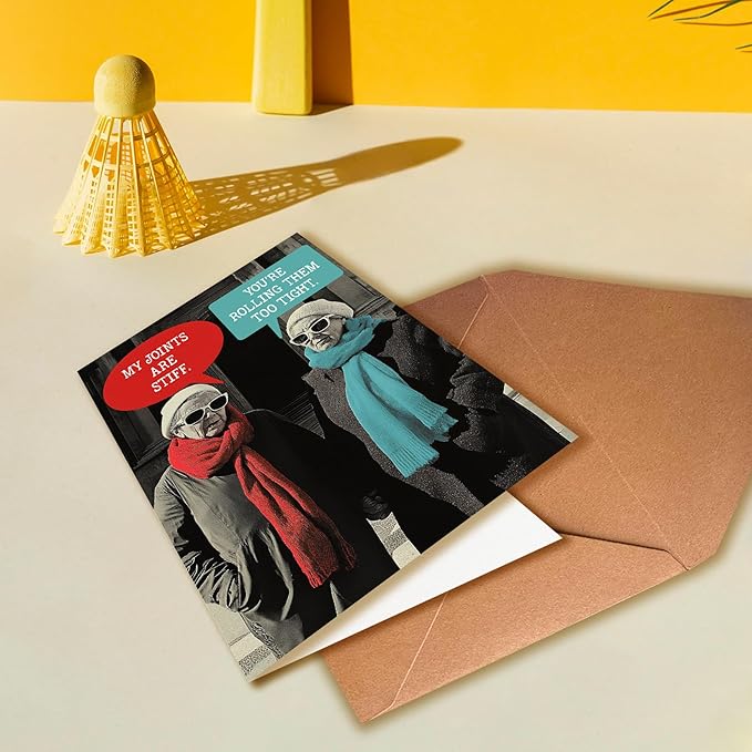 Birthday Card for Older Women, Funny, Multicolor, Modern, 5x7 inches, Blank Inside, Includes Envelope