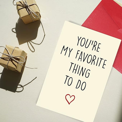 Cheerin Funny Greeting Card with Envelope - Anniversary Card - Hilarious Greeting Card - Birthday Gift for Boyfriend, Girlfriend, Husband, or Wife