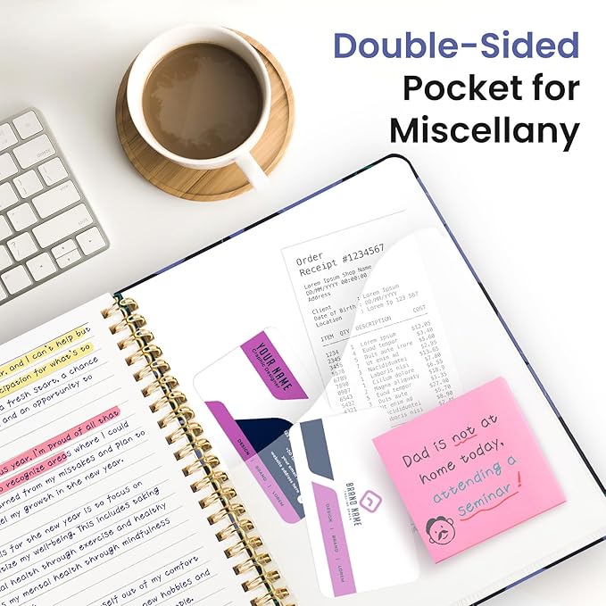 Pretty Cute Lined Spiral Journal Notebook for Women, Aesthetic College Ruled Notebook for Work & Note Taking, A5 Hardcover Journal for Writing, 140 Pages, Blueberry