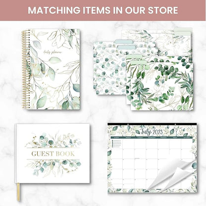 bloom daily planners Hanging Habit Tracking Calendar – Undated 12 Month Inspirational Habit Tracker for Daily, Weekly & Monthly Goals (8” x 10”) Motivational Productivity Tool - Greenery