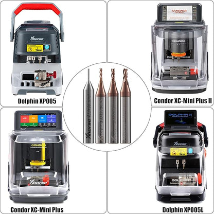 Xhorse Original 1.5mm Milling Cutter for Condor XC-Mini Plus/Plus II/XC-002 and Dolphin XP005/XP005L/XP007 Key Cutting Machine(1.5mm)