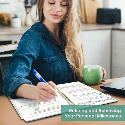 2026 Planner, Weekly and Monthly Planner for Women, January 2026 to December 2026, Pretty Hardcover 2026 Calendar Planner Book with Tabs, Inner Pocket, Spiral Bound, Perfect Office Home School Supplies - 8.5" x 11", Wildflower Reverie