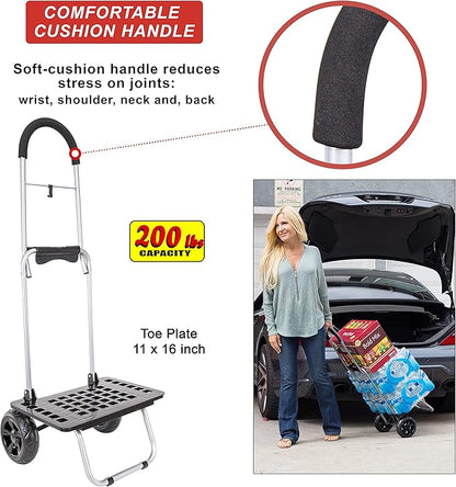 dbest Products Bigger Trolley Dolly MM, Black Handtruck Hardware Garden Utility Cart