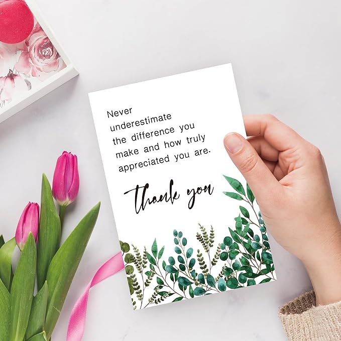 Employee Thank You Card, Appreciation Card for Coworker Boss Staff, Never Underestimate The Different You Make...