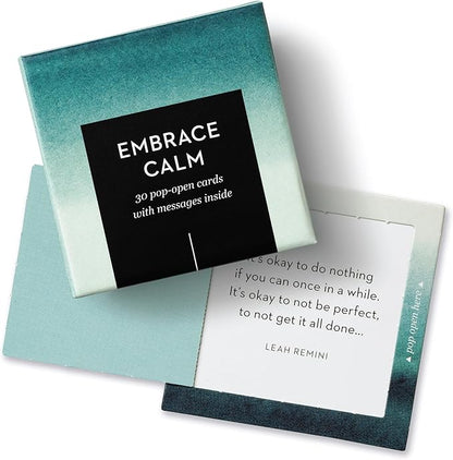 Compendium ThoughtFulls Pop-Open Cards – Embrace Calm – 30 Pop-Open Cards, Each with a Different Inspiring Message Inside