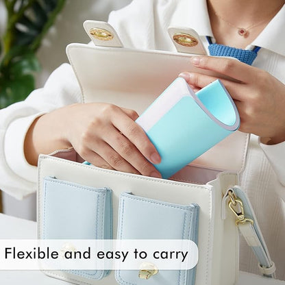 8 Pack Soft Cover Journal Bulk, Feela Notebooks College Ruled for Work, Lined Travel Journal for Women Men, Note Taking Notebook School Supplies Business Writing, 8.2” x 5.5”, A5, Light Blue