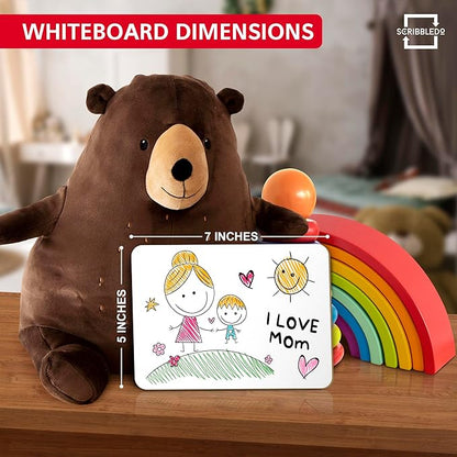 Scribbledo Set of 5 Small White Board Dry Erase Boards Classroom Pack Mini White Boards 5" x7” Double Sided Personal Whiteboards for Students Teachers School Supplies Lapboards