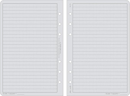Rite In The Rain Weatherproof Loose Leaf Paper, 4.625" x 7", 32# Gray, Universal Pattern, 100 Sheet Pack (No. 772)