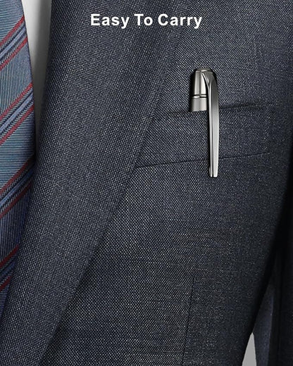 Cambond Ballpoint Pens Black Pens - Bulk Pens Metal Pen for Journaling Gift Business Men Police Flight Attendants 1.0 mm Medium Point Nice Pens, 3 Pens with 6 Refills (Gun Black)