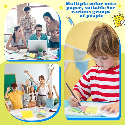 Colored Index Cards 4x6 Inches Flash Cards with Ring Lined Flashcards Heavy Note Cards for Studying School Supplies, 200 Count