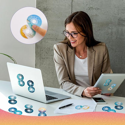 36Pcs Calm Strips for Anxiety Sensory Calm Strips Anti Stress Anxiety Relief Items Tactile Textured for Breathing Exercise Fidget Strips for Kids Teens Adults Home Classroom Supplies (Ocean)