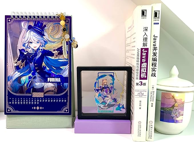 Metal Bookmarks - Genshin Impact Kokomi Brass Bookmarks with 3D Display Box - Perfect Birthday Gifts for Book Lovers