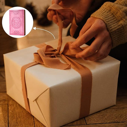 CAGIE Lined Journal for Men Soft Cover Notebook Leather Journals for Writing, 180 Lay Flat Vintage Mens Journal Personal Diary, 5.7'' X 8.3'', Pink