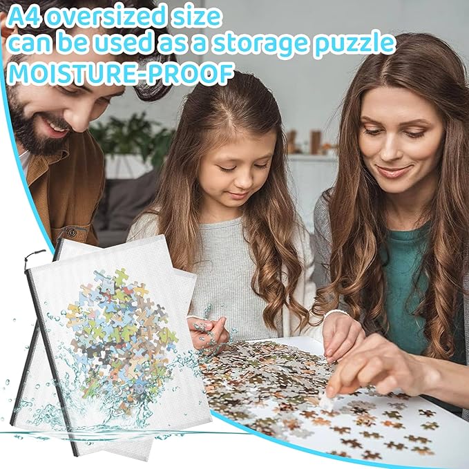 24pcs Mesh Zipper Pouch Bags, A4 13x9 Inches Reusable Bags Puzzle Storage Organizer Black Multipurpose for Travel Board Games Toys School Office Supplies and Home Classroom Organization