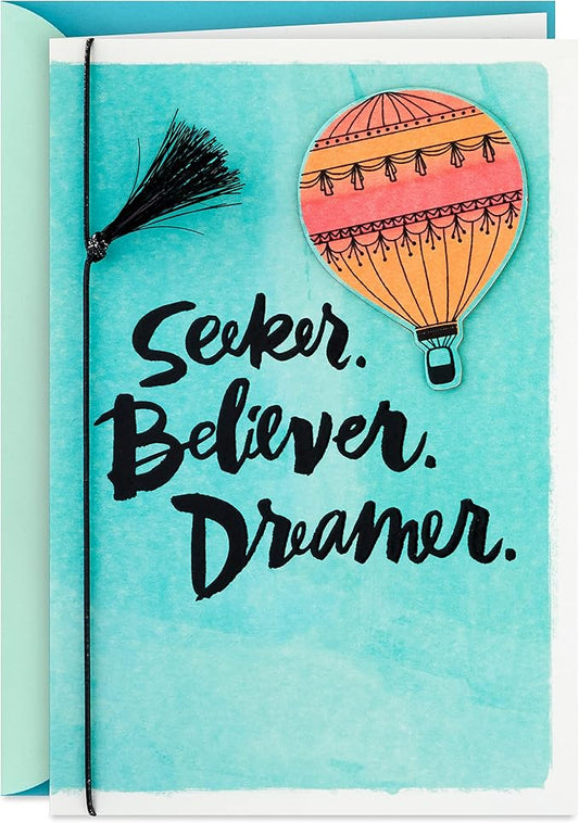 Hallmark College Graduation Card (Hot Air Balloon)