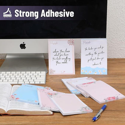 Mr. Pen- Sticky Notes 4x6, 6 Pads, 4x6 Sticky Notes, Floral Sticky Note, Self-Stick Note Pads, Sticky Pads Sticky Notes Aesthetic, Colorful Sticky Notes, Sticky Notes Bulk Sticky Notes