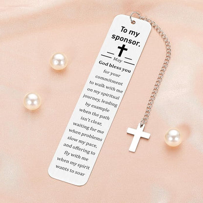 Bible Bookmark, Confirmation Sponsor Gifts, Baptism Gifts for Boys Girls Religious for Women Confirmation Sponsor Gifts for Women Confirmation Gifts for Teenage Boys Girls Sponsor Appreciation