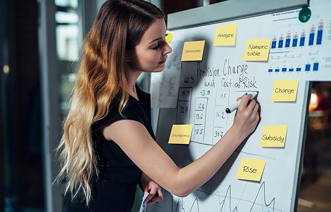 (8 Pack) Sticky Notes 3x3 in Canary Yellow, Clean Removal, Recyclable, Self-Stick Pads, Easy to Post for Home, Office, Notebook