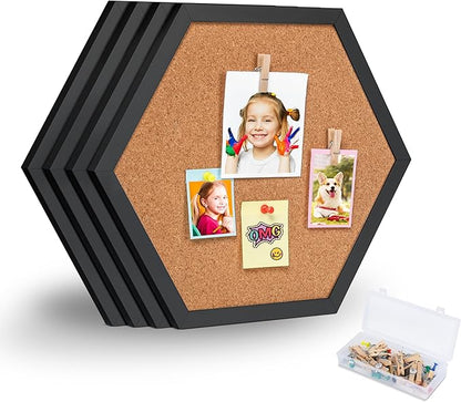 4 Packs Cork Board,Corkboards for Wall,Small Cork Board Decorations,Cork Boards for Walls with Frame, Decorative for Office, School & Home
