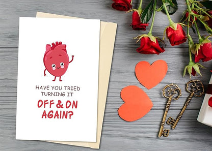 Funny Heart Surgery Card, Cheeky Sympathy Gift for Open-heart Operation Patient, Unique Get Well Soon Card for Him Friend