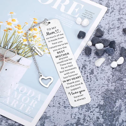Gifts for Mom Bookmark Mother’s Day Gifts for Mom Mother Mommy Christmas Stocking Stuffers Gift for Mom Mother from Daughter Son Teens Boys Girls Birthday Mom Gifts for Book Lover Women I Love You Mom