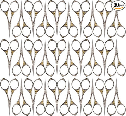 JubileeYarn Sun Motif Embroidery Scissors - Silver - 30 Scissors