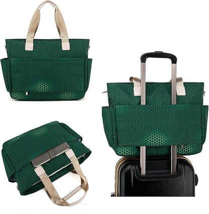 canvaslife Laptop Briefcase, Practical Waterproof Versatile Laptop Shoulder Messenger Bag (15 "-15.6" A-9)