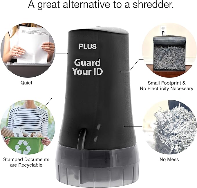 Guard Your ID Advanced Security Roller 2.0 for Identity Theft Prevention Stamping Black