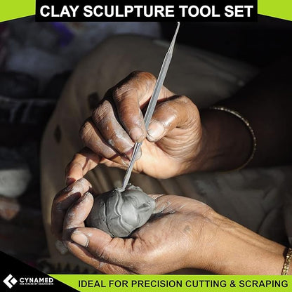 CYNAMED Stainless Steel Spatula Wax & Clay Sculpting Tool Carver Set (7PK)