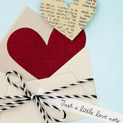 Hallmark Love Card (Heart in Envelope) for Mother's Day, Anniversary, Romantic Birthday, Everyday Love, Sweetest Day