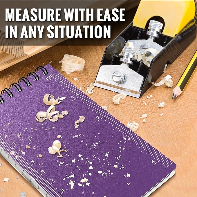 POPYOLA 4 Pack Waterproof Pocket Notebook, 3x5 Pocket Notepad, All Weather Mini Spiral Notepad, Write in the Rain Police Notepad with 100 Squared Pages for Outdoor Home Office School