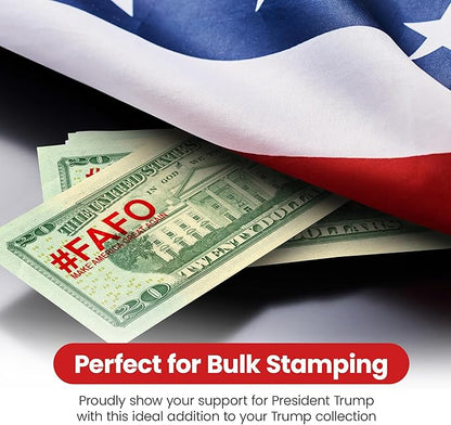 Promot FAFO Trump Stamp - Self-Inking Rubber Stamp for Office, Business, Party, Gift - Make America Great Again