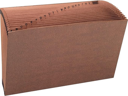 Smead TUFF Expanding File, Alphabetic (A-Z), 21 Pockets, Legal Size, Redrope-Printed Stock (70430)