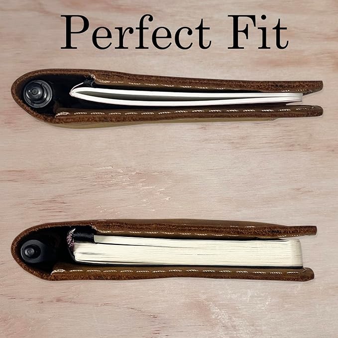 Leather Cover for Field Notes, Passport Cover, Leather Notebook Cover for 3.5" x 5.5" with Pen Holder, Only Cover (Oak)