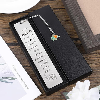Metal Bookmark Turtle Gifts - Best Turtle Gifts for Turtle Lovers Sea Turtle Gifts for Women Cute Turtle Lovers Gift Ideas Birthday Thanksgiving Christmas Sea Turtle Gifts for Book Lovers