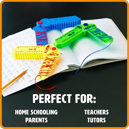 LEARNING WRAP-UPS SELF-CORRECTING Math Intro Key Kit with Self Correcting Math Problems for Kids Grade Level K-5