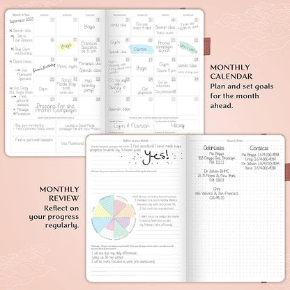 Legend Planner – Weekly & Monthly Life Planner to Hit Your Goals & Live Happier. Organizer Notebook & Productivity Journal. A5 (Rose Gold Gold)