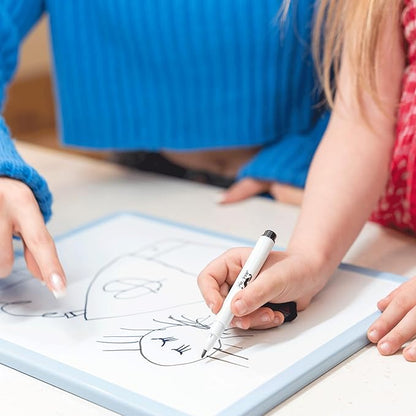 Mr. Pen- Dry Erase Board, 14” x 11” with a Black Dry Erase Marker, Blue Frame, Small White Board for Kids, Students, Small Dry Erase Board, Mini White Board