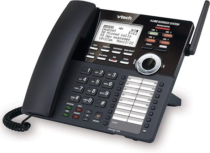 VTech AM18247 Extension Deskset for VTech AM18447 Small Business System, Black